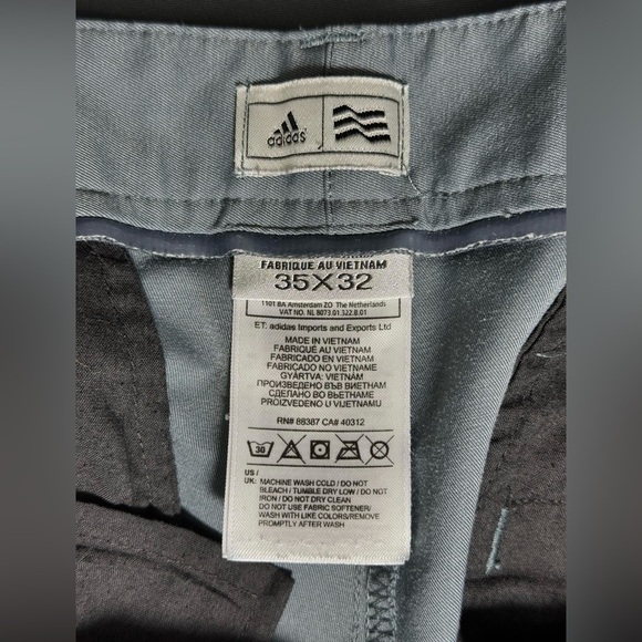 Adidas Men’s golf pants gray size 35X32 casual - Picture 3 of 6
